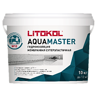 Гидроизоляционный состав AQUAMASTER, LITOKOL, 10 кг, ведро